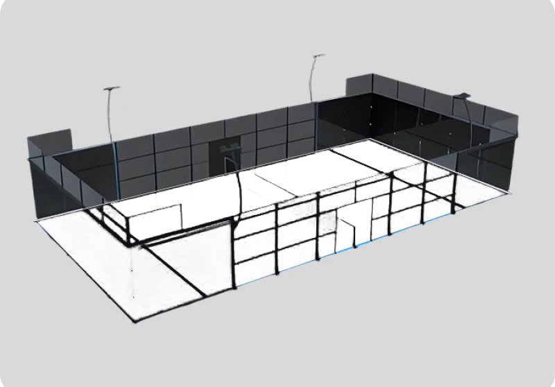 How to Install Artificial Turf Flooring Inside a Steel Padel Court