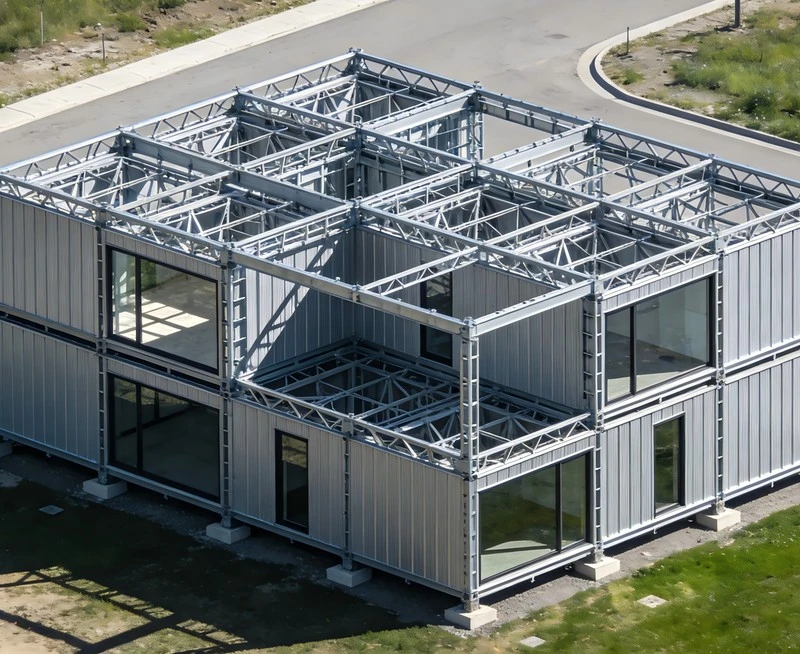Carca&ccedil;a Modular em Estrutura de A&ccedil;o
