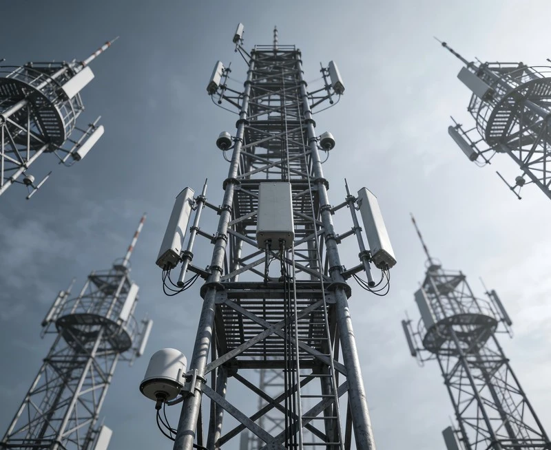 Torre de comunica&ccedil;&atilde;o de a&ccedil;o