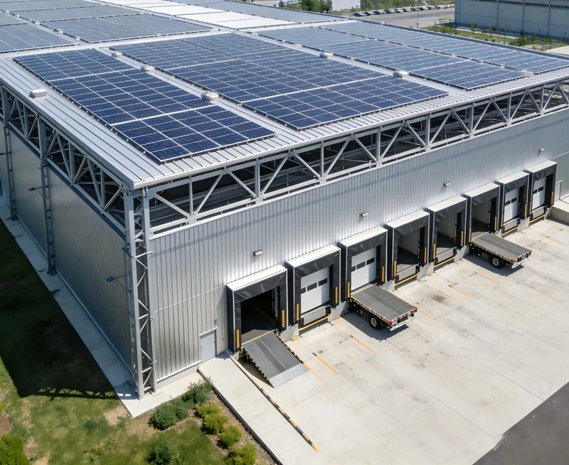 Centro Log&iacute;stico de Estrutura Met&aacute;lica Pr&eacute;-projetada