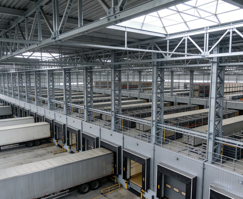 Centro Log&iacute;stico de Estrutura Met&aacute;lica Pr&eacute;-projetada