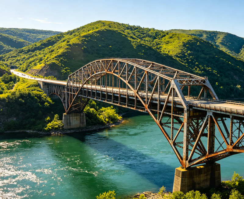 Ponte rodovi&aacute;ria de a&ccedil;o pr&eacute;-fabricada