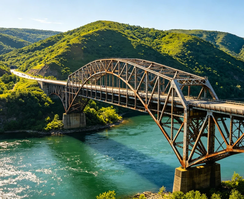 Ponte rodovi&aacute;ria de a&ccedil;o pr&eacute;-fabricada