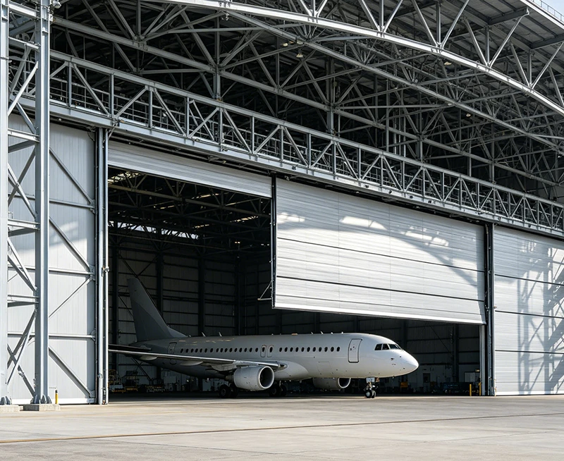 Hangar de aeronaves de a&ccedil;o pr&eacute;-projetado