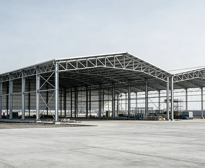 Edif&iacute;cio de oficina com estrutura de a&ccedil;o de v&atilde;o duplo