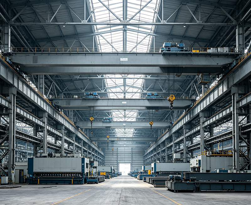 Multi - constru&ccedil;&atilde;o industrial da oficina da constru&ccedil;&atilde;o de a&ccedil;o do per&iacute;odo
