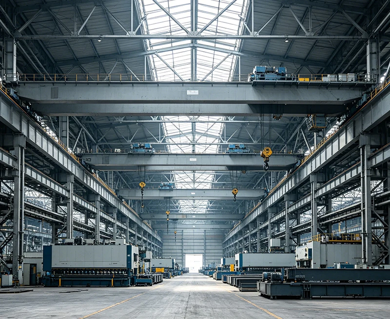 Multi - constru&ccedil;&atilde;o industrial da oficina da constru&ccedil;&atilde;o de a&ccedil;o do per&iacute;odo