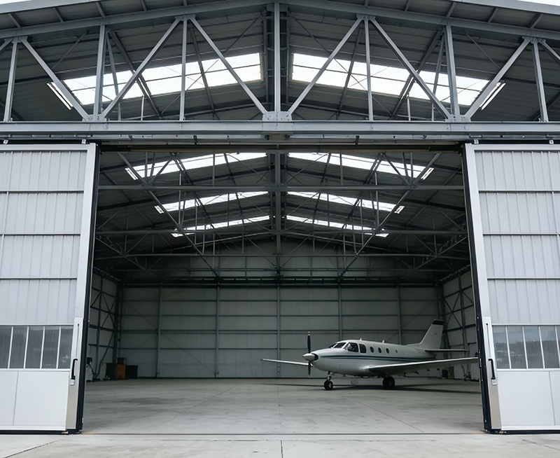 Hangar de aeronaves de a&ccedil;o pr&eacute;-projetado