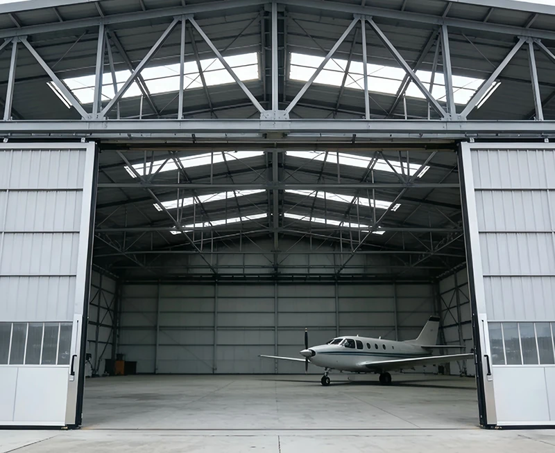 Hangar de aeronaves de a&ccedil;o pr&eacute;-projetado